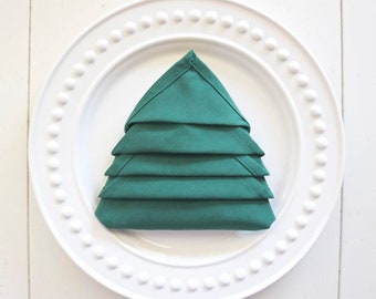 Christmas Tree Napkin Fold Instructions