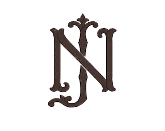 BESPOKE FONT MONOGRAM, Embroidered Personalized & Custom Napkins, One or Two Thread Colors on white napkins, color napkins by special order