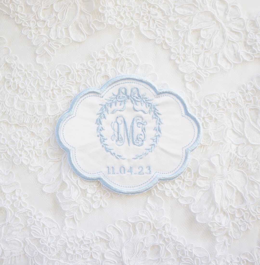 Custom Embroidered Wedding Dress Patch, Mix and Match Design Elements ...