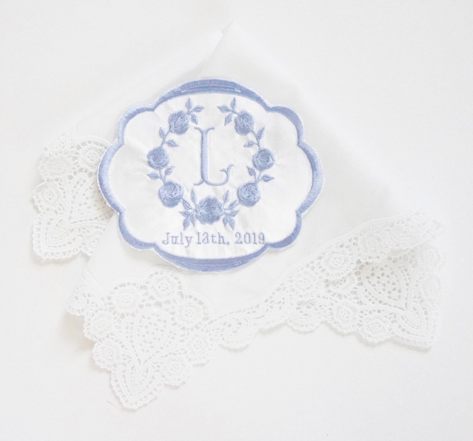 Monogrammed Wedding Dress Patch