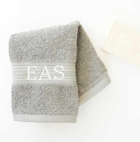 Monogrammed Facial & Spa Cloths - Embroidered in Various Designs and Monograms