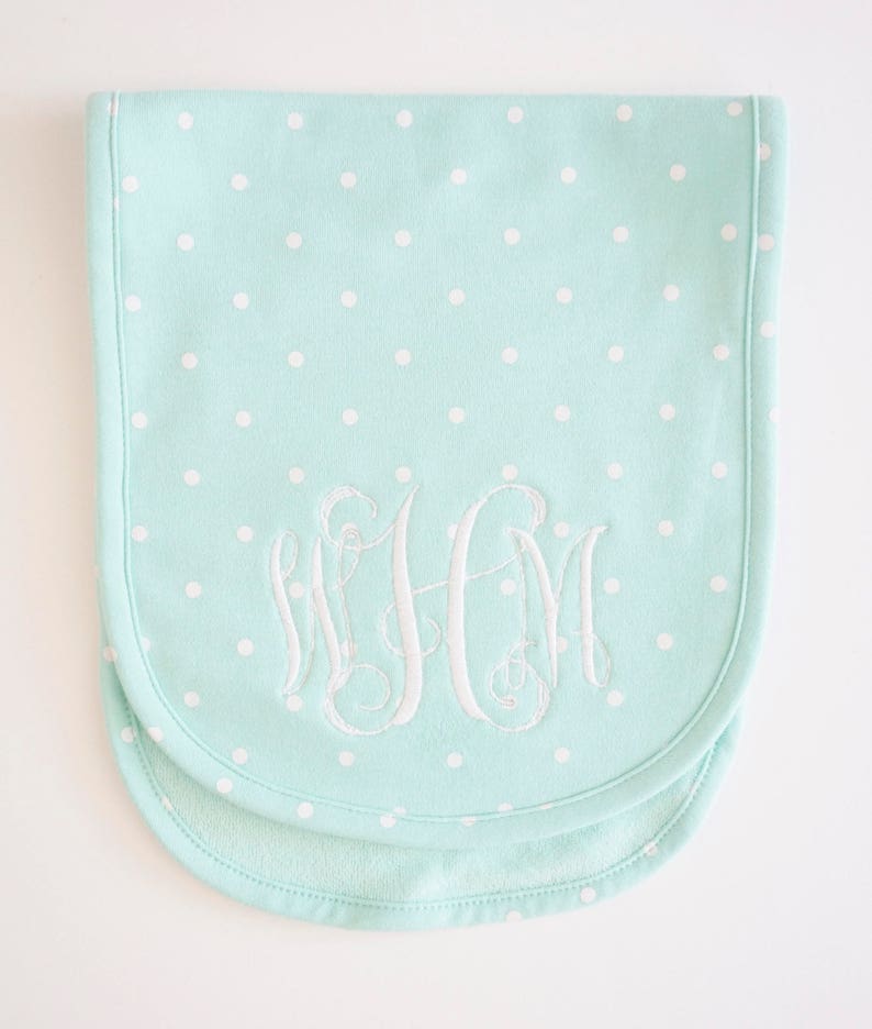 Child Monogrammed Embroidered Burp Cloth