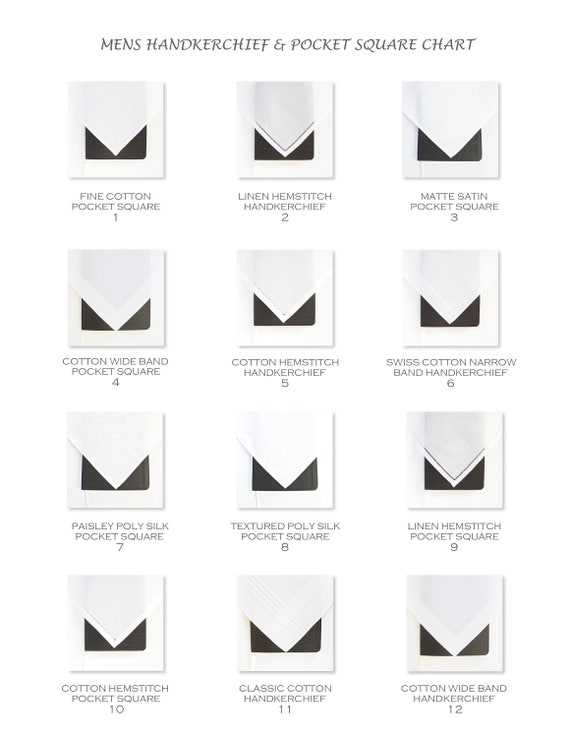 MENS TRIM 9 linen hemstitched pocket square with no monogram