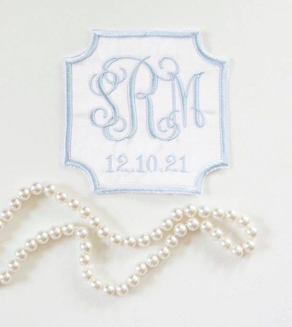 Custom Embroidered Wedding Dress Patch, Mix and Match Design Elements and Font Styles, Fabric Choices, Specialty Patches