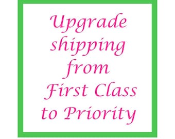 Upgrade Shipping from First Class to Priority Mail Add On