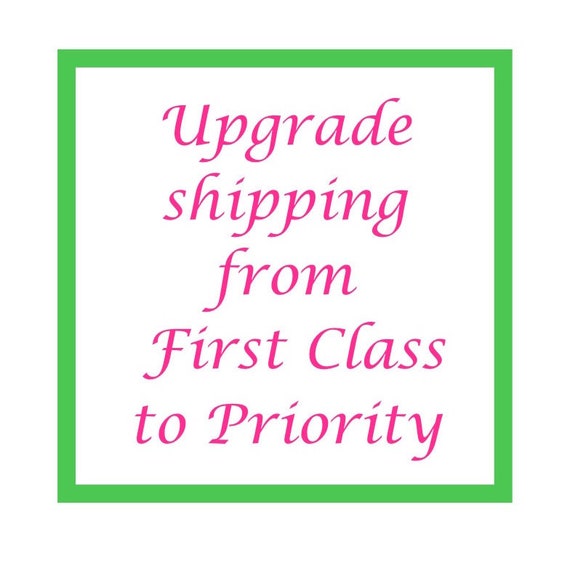 Upgrade Shipping from First Class to Priority Mail Add On