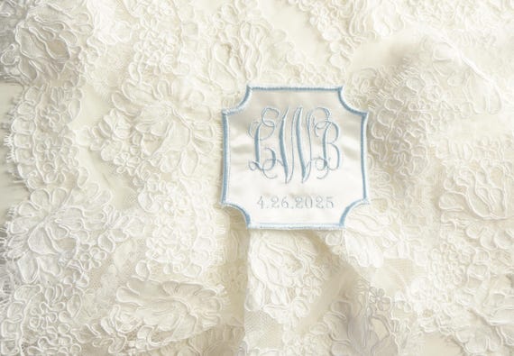 Custom Embroidered Wedding Dress Patch