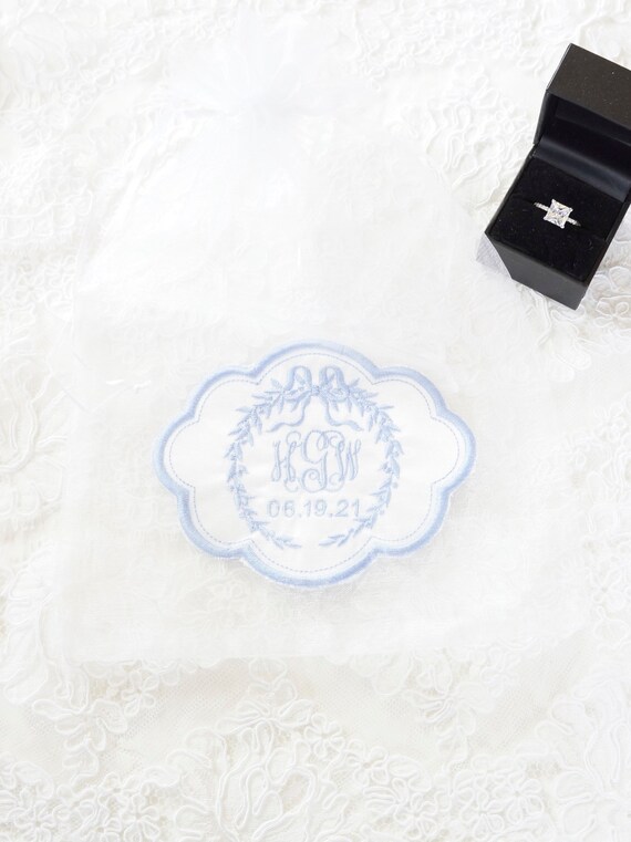 Custom Embroidered Wedding Dress Patch, Mix and Match Design Elements and Font Styles, Fabric Choices, Specialty Patches