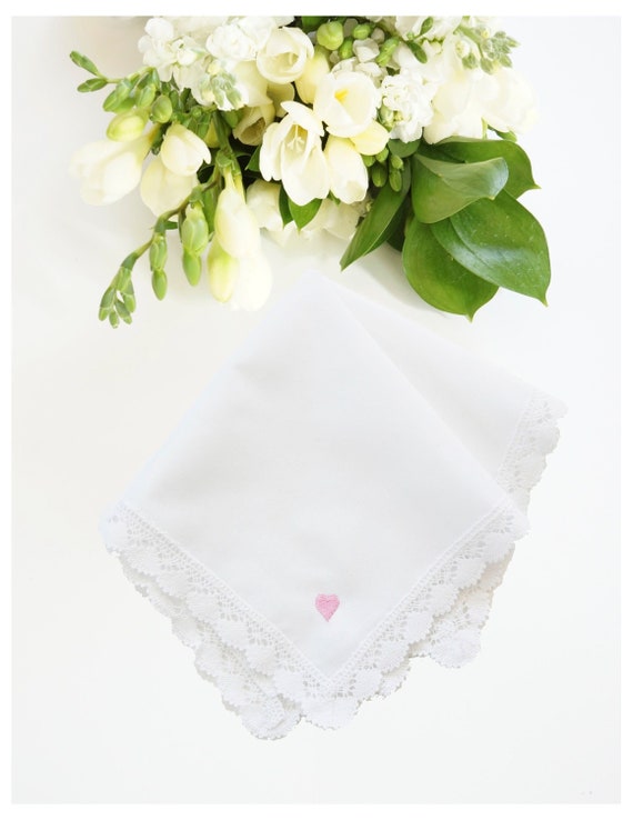 Add An Embroidered Heart To A Handkerchief Order