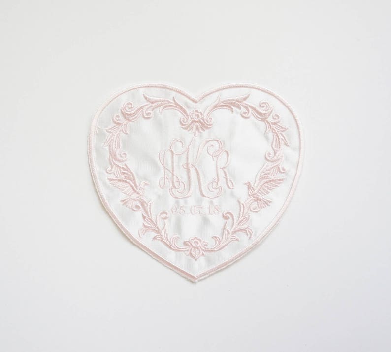 Embroidered Monogram On Wedding Dress