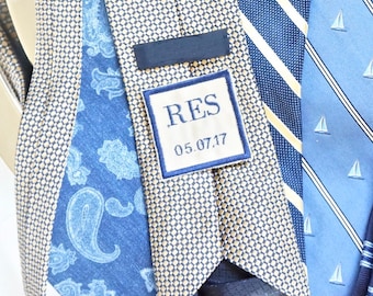 Custom Men's Monogrammed Tie Patch