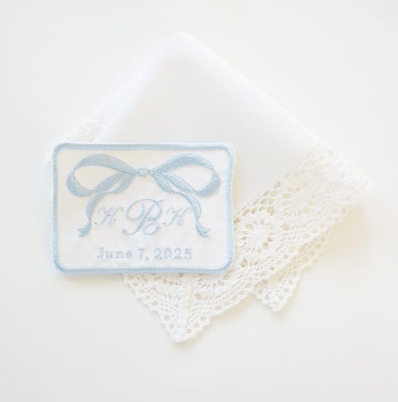 Custom Embroidered Wedding Dress Patch, Mix and Match Design Elements and Font Styles, Fabric Choices, Specialty Patches