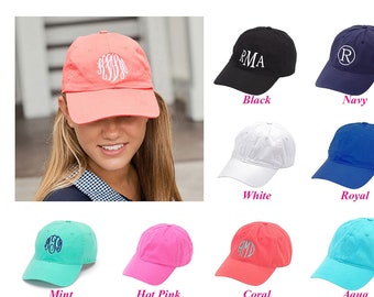 Monogram Baseball Hat - Personalized Baseball Hat -Custom Embroidered Baseball Cap - Graduation Gift - Bridesmaids Gift - Monogram Hat