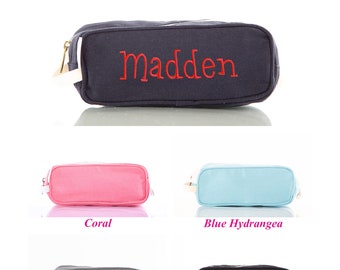 Personalized Toiletry Bag for Kids, Girls Travel Toiletry Bag, Dopp Kit for Boys, Monogram Toiletry Bag, Canvas Toiletry Bag, Pencil Case