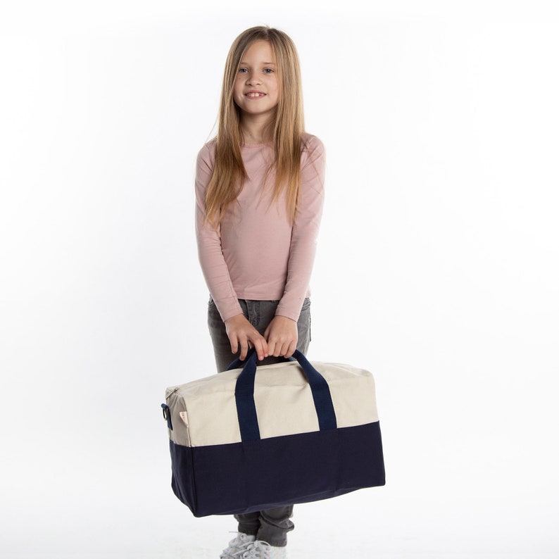 Personalized Duffel Bag for Kids, Monogram Duffel Bag for Girls, Duffle Bag for Boys, Travel Bag for Kids, Overnight Weekender Bag for Kids image 5