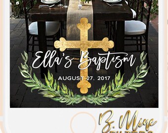 BAPTISM SNAPCHAT FILTER, Baptism Snapchat Geofilter, Christening Snapchat Geofilter, Greenery, Ivy Snapchat Geofilter,Custom Snapchat Filter