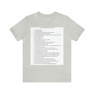 Bachelor Party Checklist T-Shirt