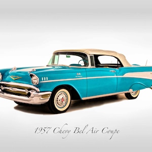 Classic Cars - 1957 Chevy Bel Air - Print