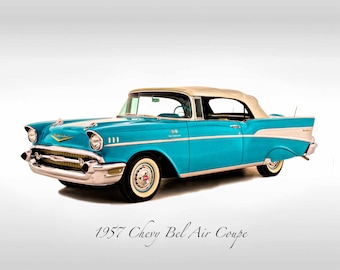 Classic Cars - 1957 Chevy Bel Air - Print
