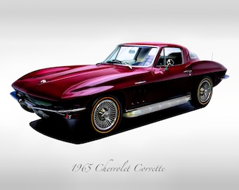 Classic Cars - 1965 Chevrolet Corvette in Milano Maroon - Muscle Car
