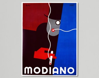 Vintage Advertising Poster - Modiano Cigarettes