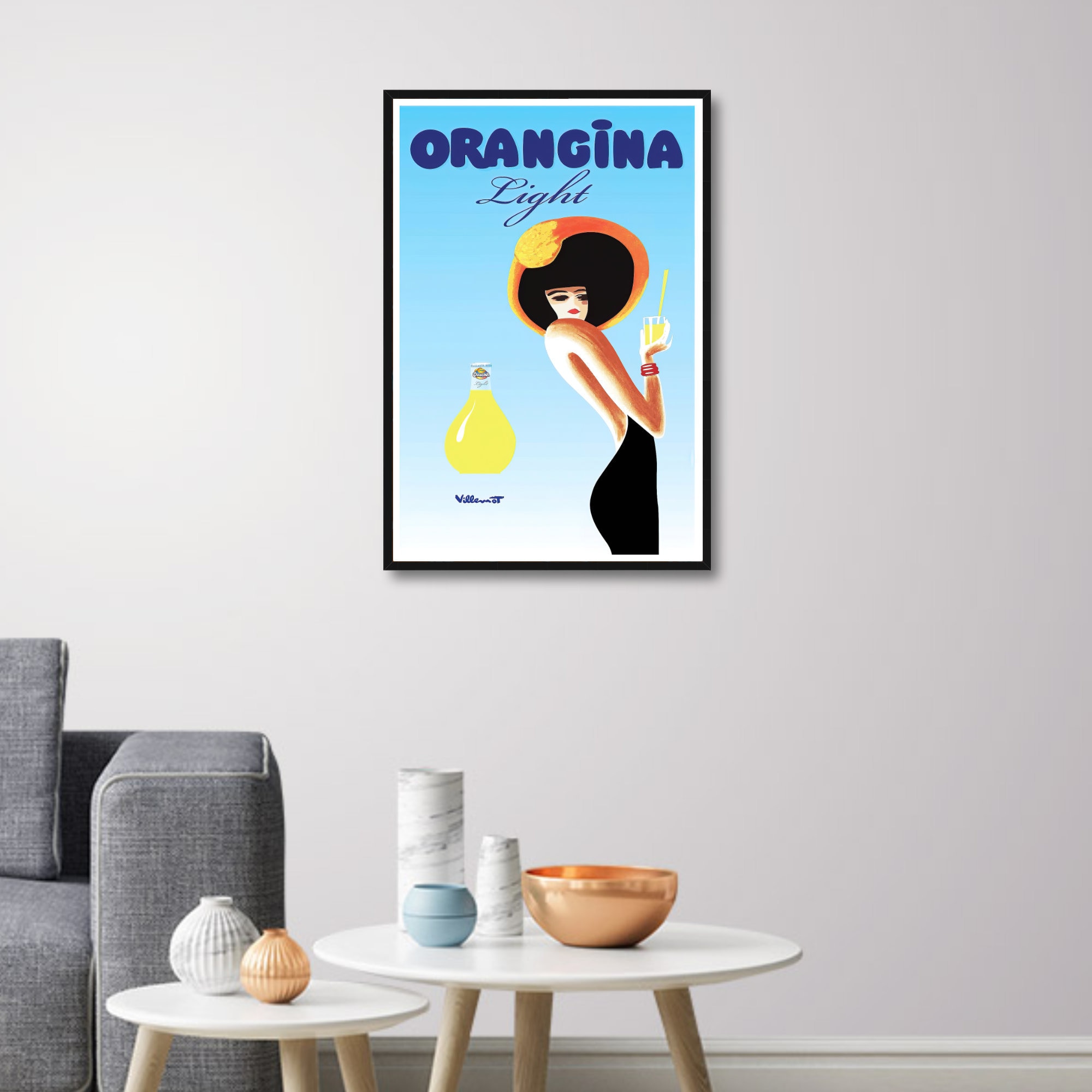 ヴィユモ　オランジーナvillemotORANGINA ビンテージポスター ヴィユモ オランジーナvillemotORANGINA ビンテージポスター