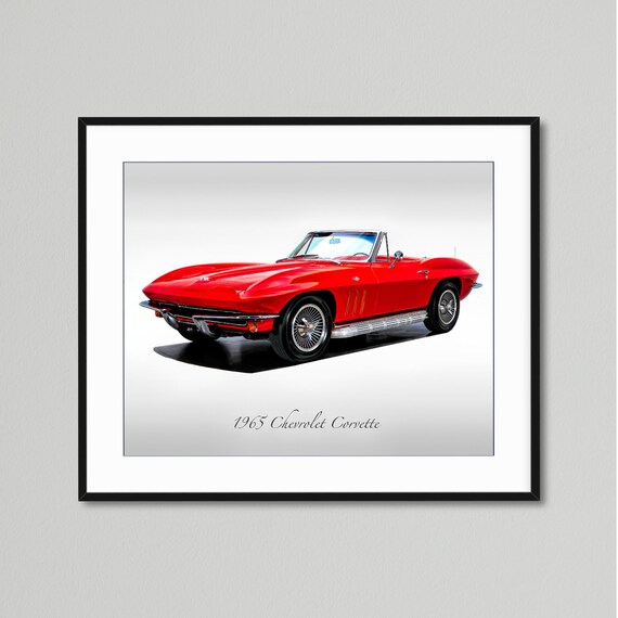 Classic Cars - 1965 Chevrolet Corvette in Rally Red - Muscle