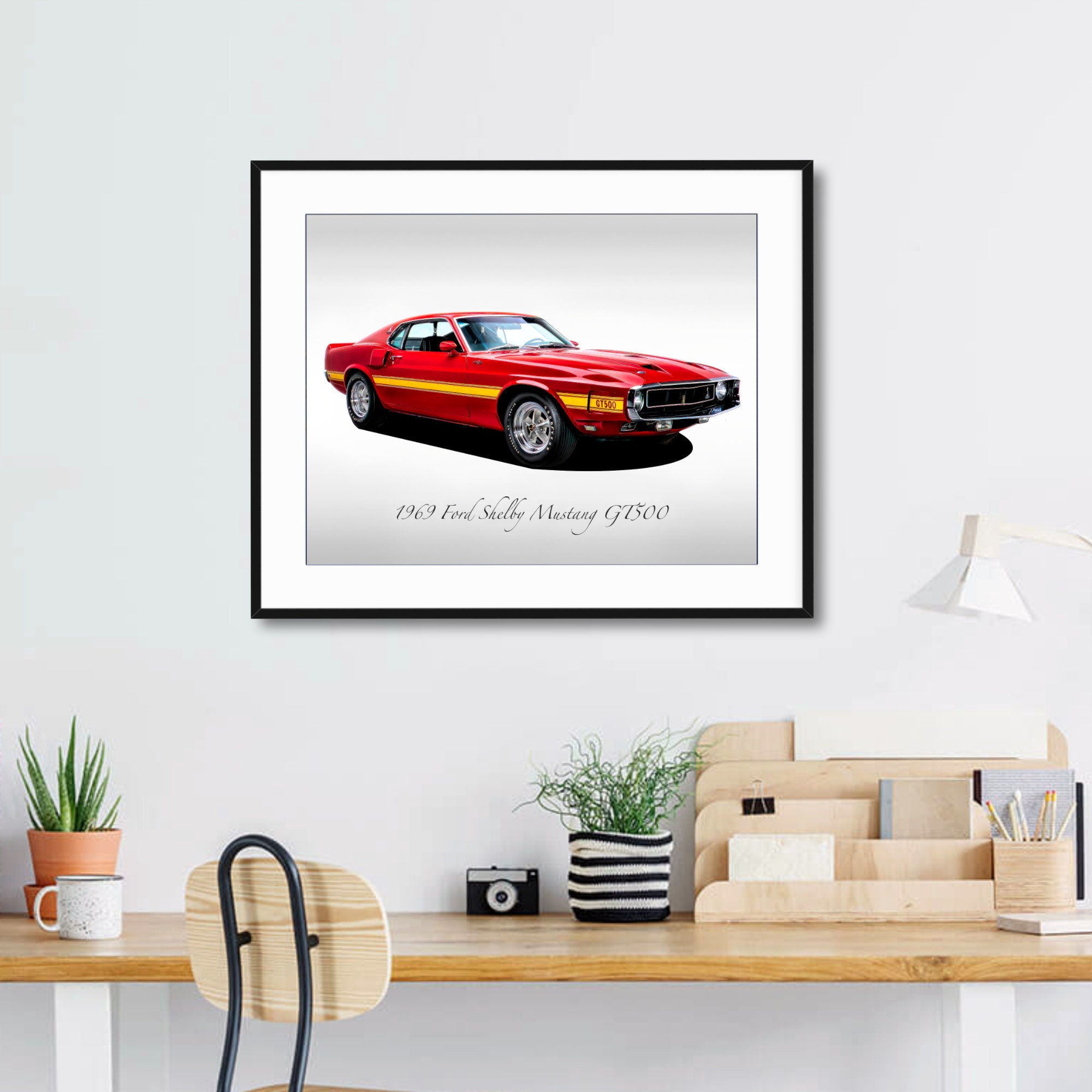 Classic Cars - 1969 Ford Shelby Mustang GT500 - Candy Apple Red