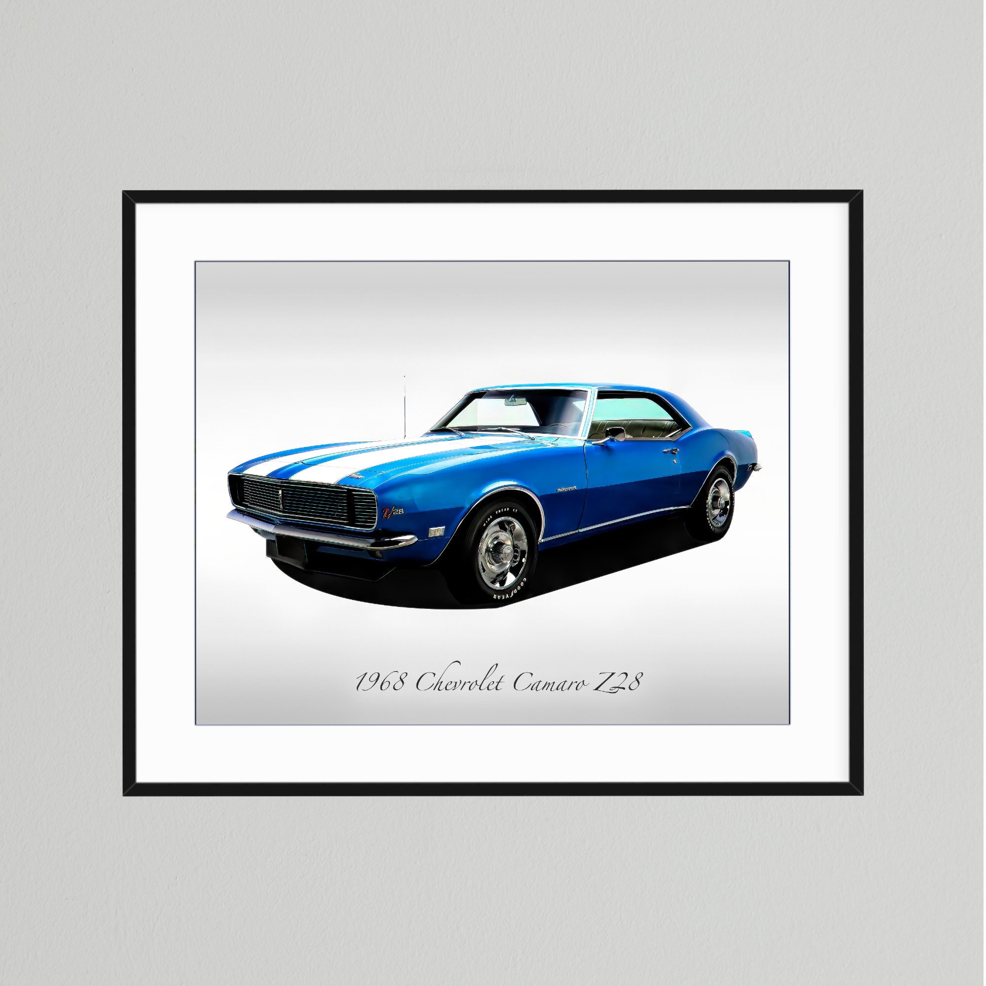 Classic Cars - 1968 Chevrolet Camaro Z28 Lemans Blue - Muscle Car
