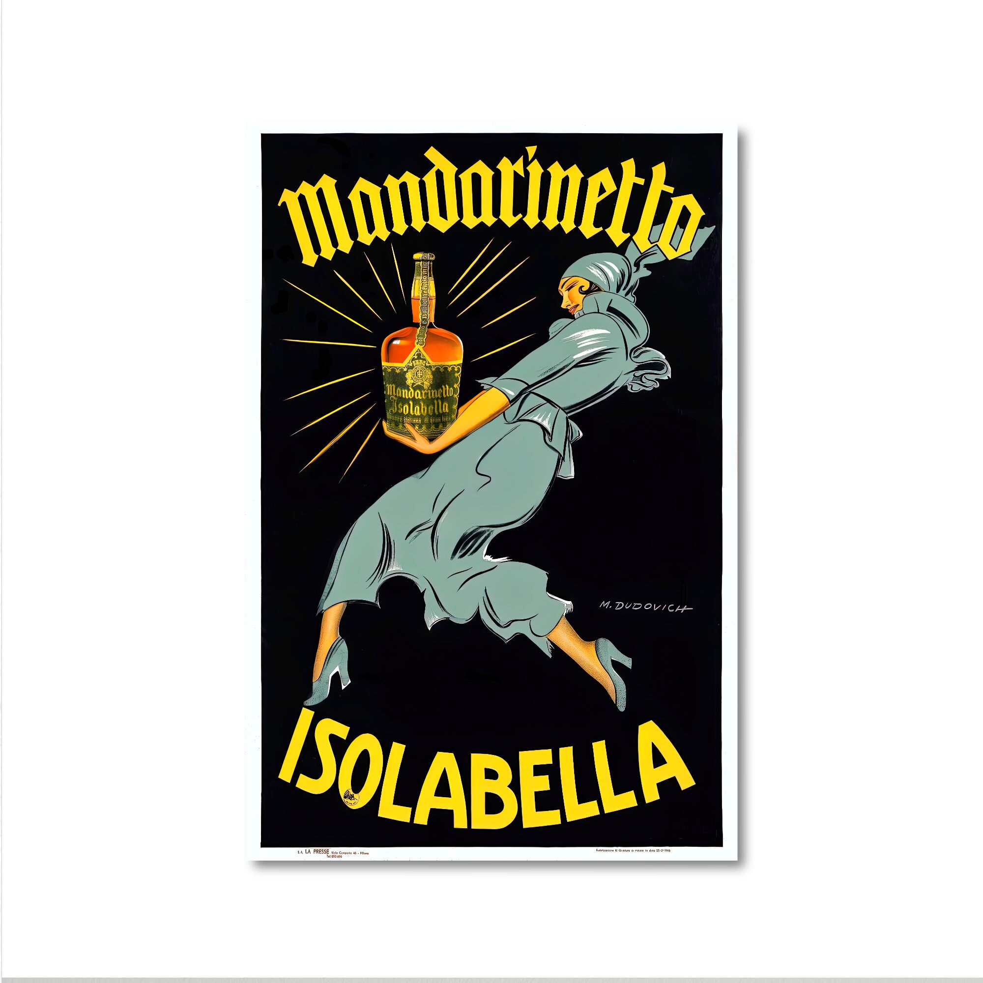 Mandarinetto Isolabella Vintage Food & Drink Poster - Etsy