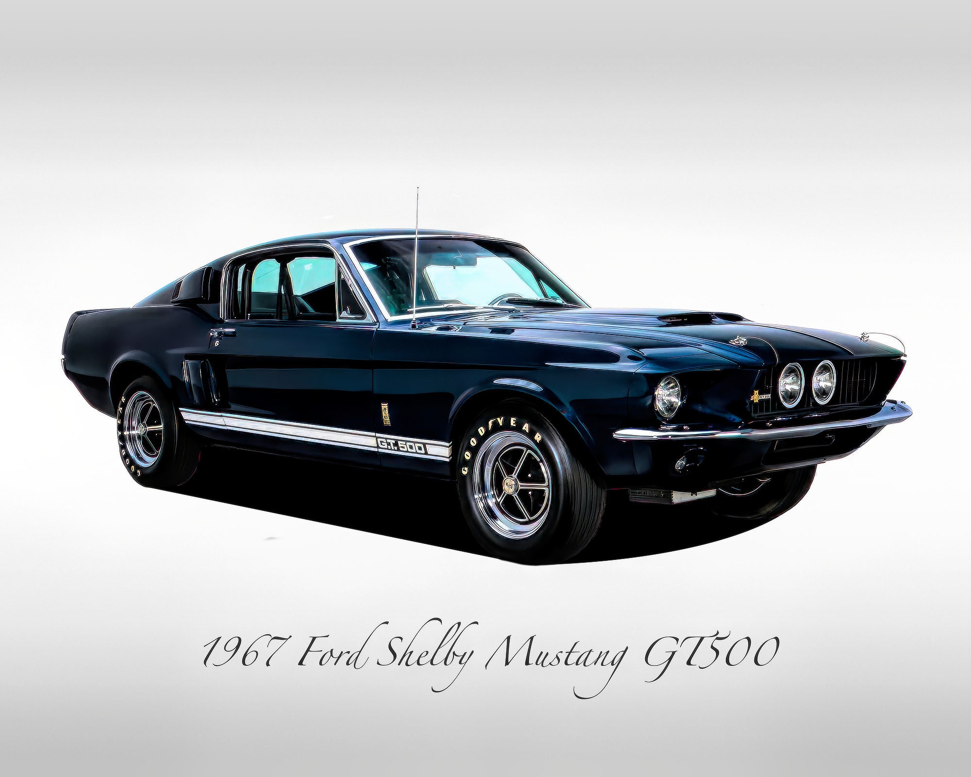 Classic Cars - 1967 Ford Shelby Mustang GT500 - Nightmist Blue