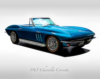 Classic Cars - 1965 Chevrolet Corvette in Nassau Blue - Muscle Car