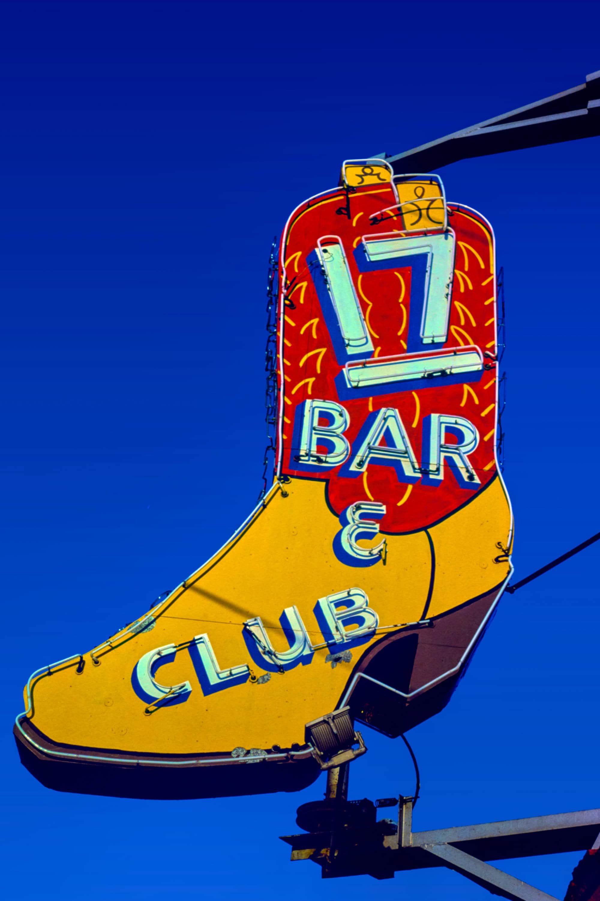 Club 17 Vintage Neon Bar Sign Print, Billings, Montana Etsy