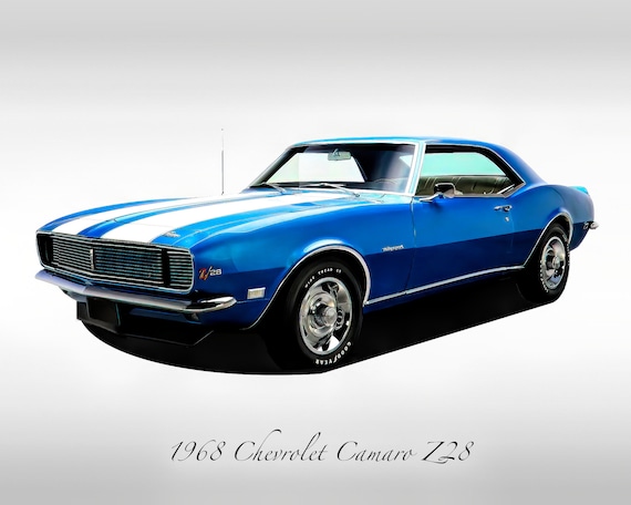 1968 Chevrolet シボレー Camaro カマロ Z/28 Coupe Pro Street Blue 1