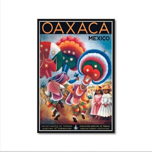 Vintage Travel Poster - Oaxaca, Mexico by Miguel Covarrubias