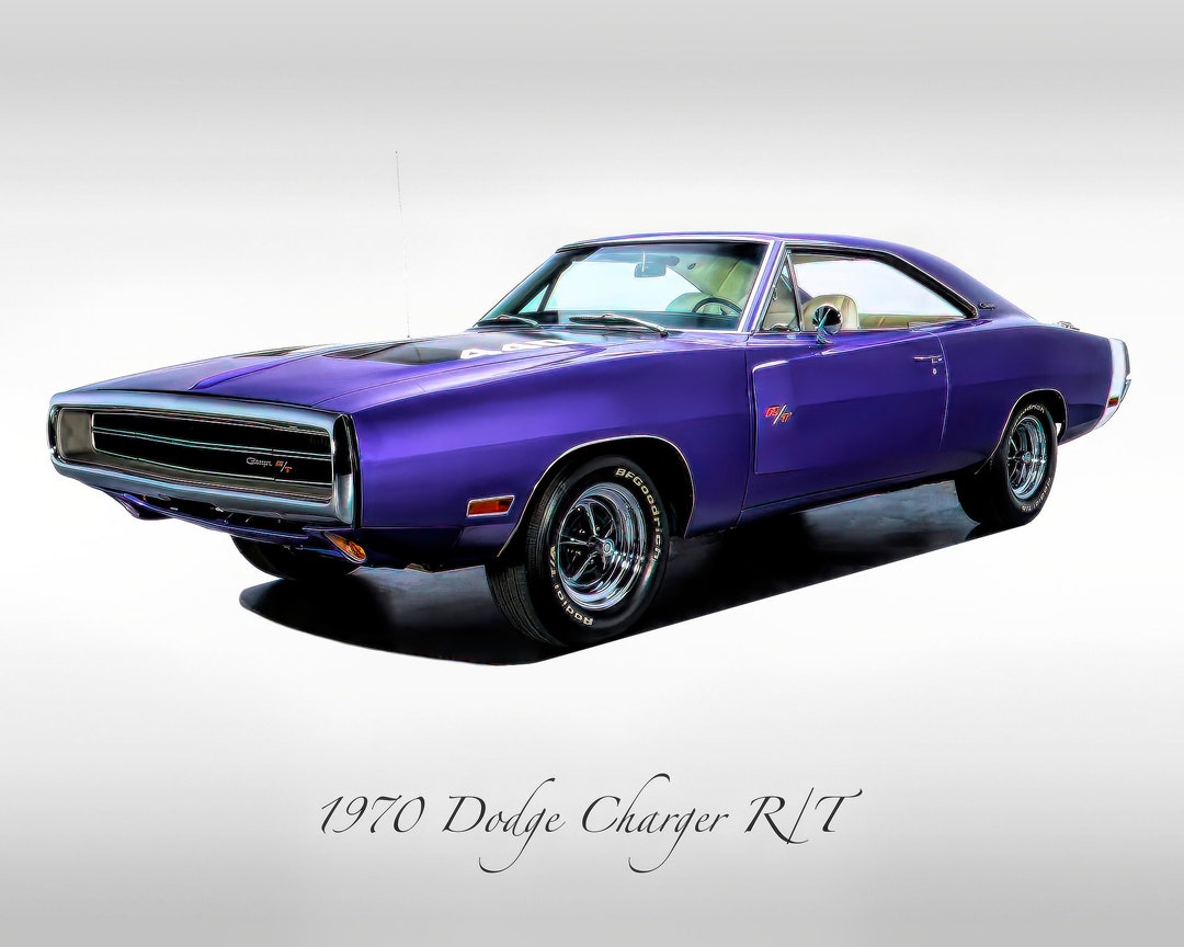 Classic Cars - 1970 Dodge Charger R/T - Plum Crazy Purple - Muscle