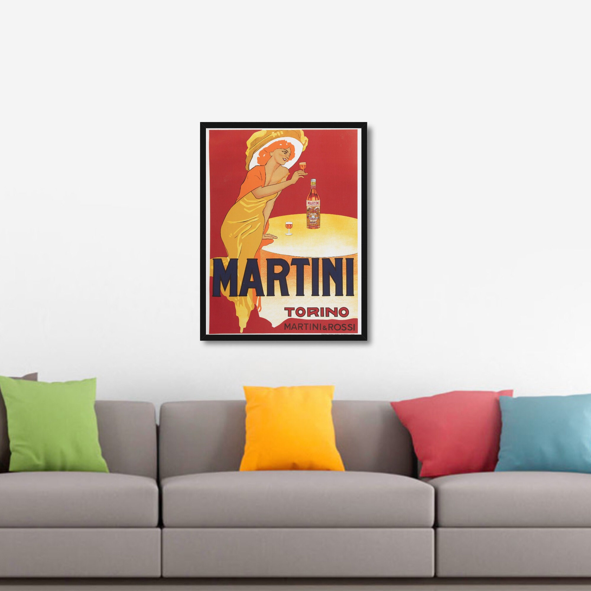 Vintage Food & Drink Poster Martini and Rossi Torino Etsy Denmark