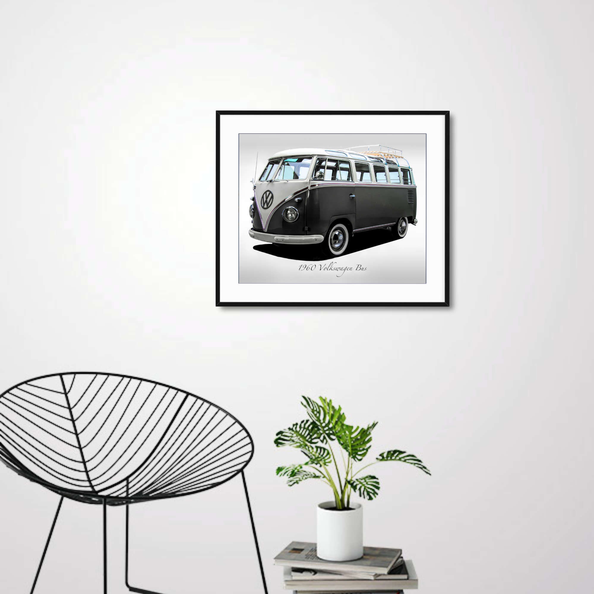 Classic Cars 1960 Volkswagen Bus Print Etsy