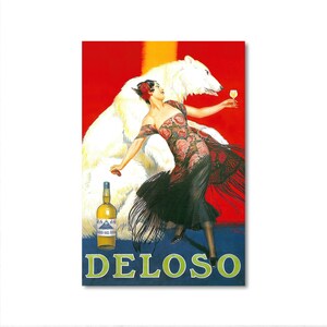 Vintage Food & Drink Poster - Anis Del Oso Polar Bear