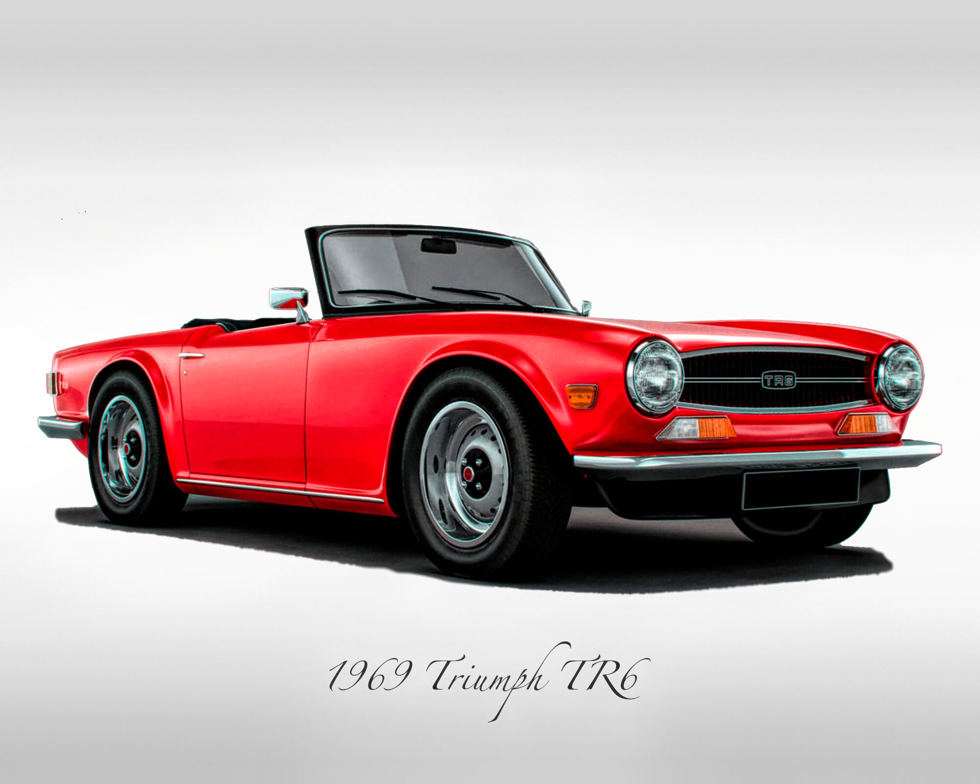 Classic Cars - 1969 Triumph TR6 - Print - Etsy Canada