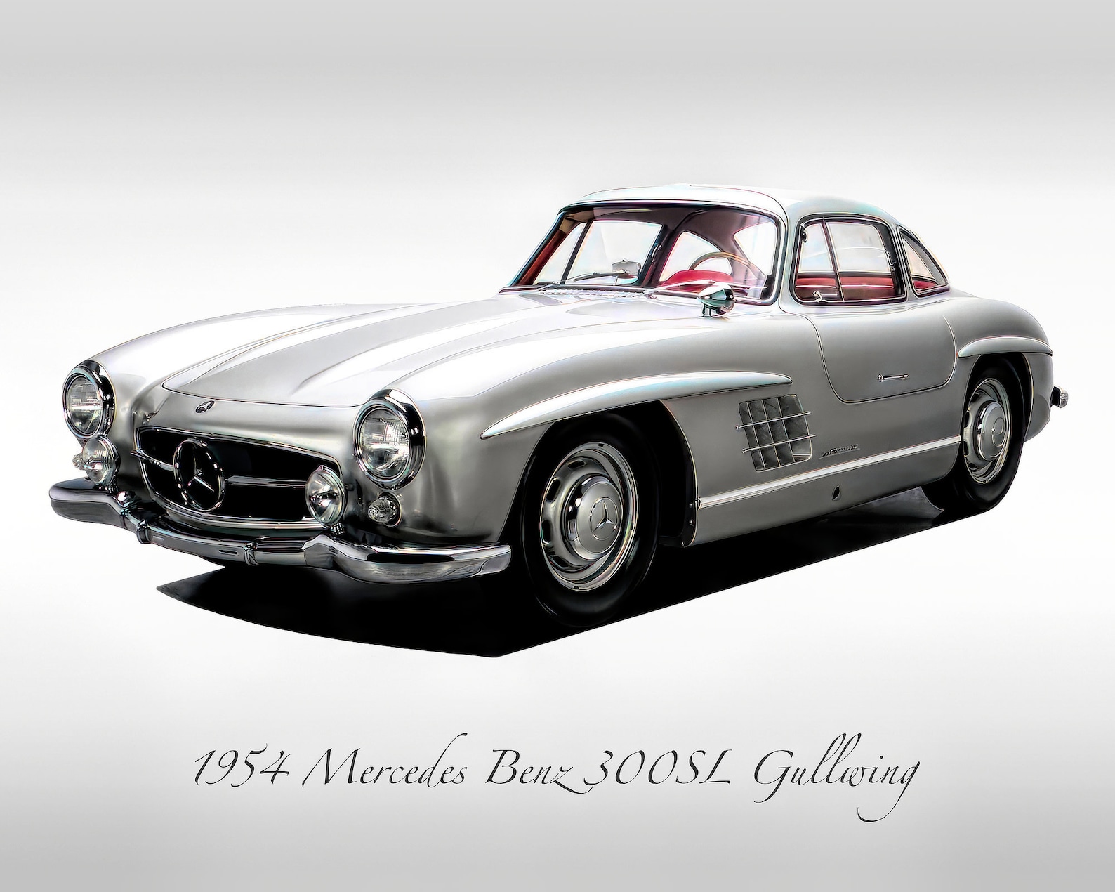 Classic Cars - 1954 Mercedes Benz 300 SL Gullwing - Print - Etsy