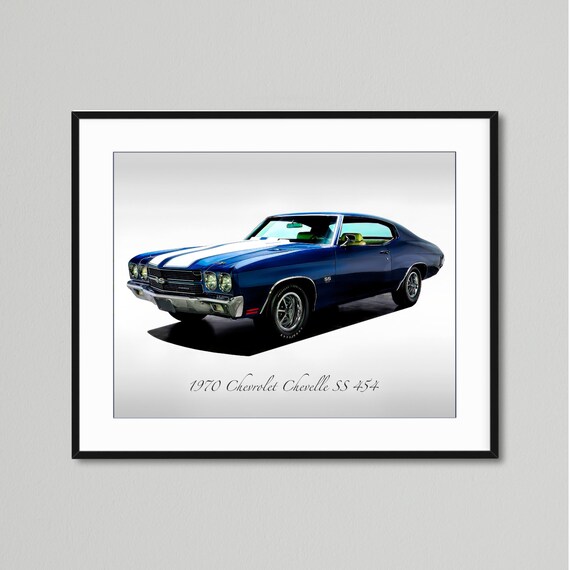 JG Infinite 1970 Chevelle Muscle Car Hoodie - Blue Line Art Silhouette Design, 50/50 Cotton Blend, Unisex Fit