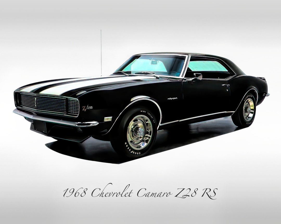 Classic Muscle Cars - 1968 Chevrolet Camaro Z28 in Tuxedo