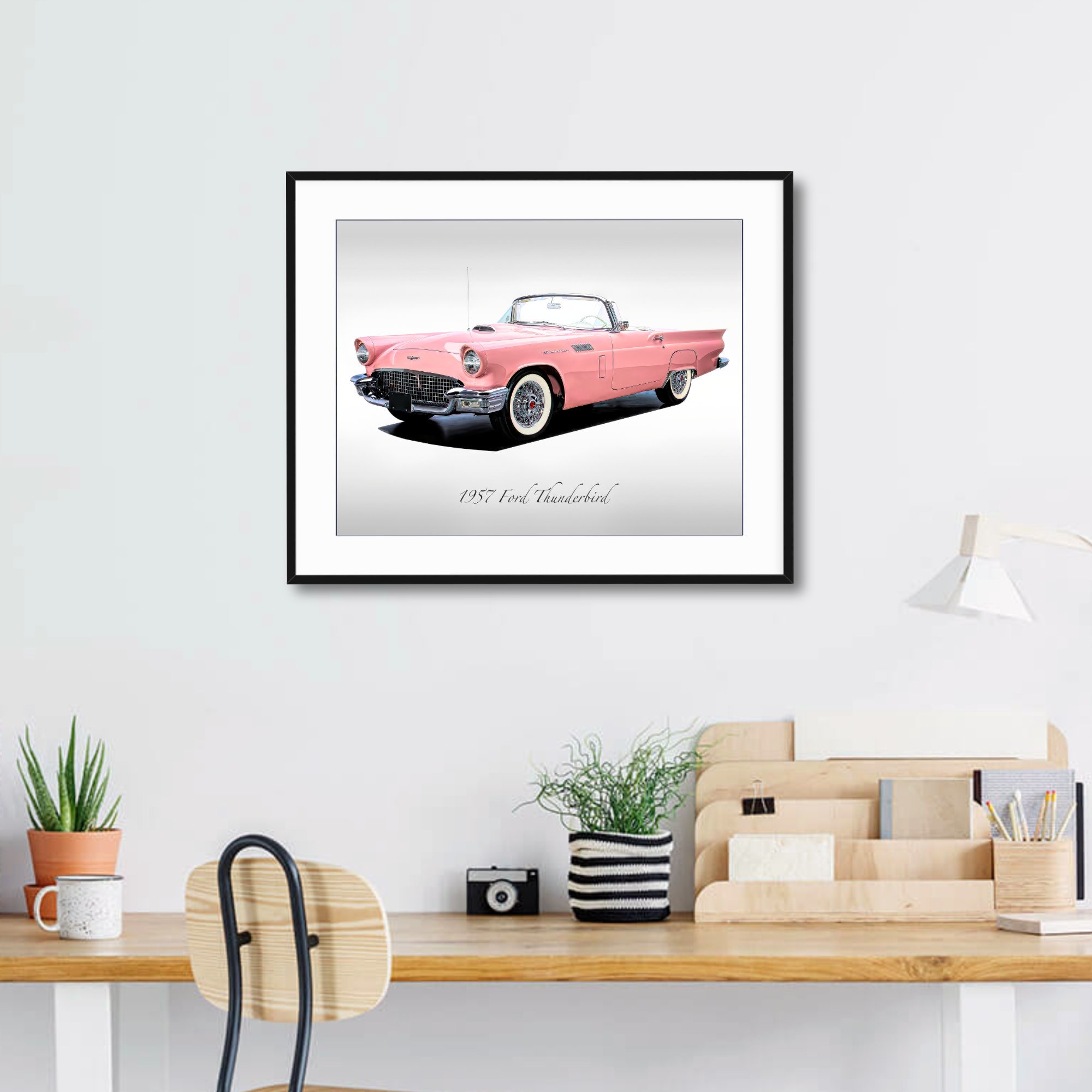 FORD THUNDERBIRD GICLEE CANVAS ART PRINT POSTER main image 1
