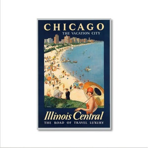 Vintage Travel Poster - Chicago - The Vacation City by Paul Proehl, 1920s