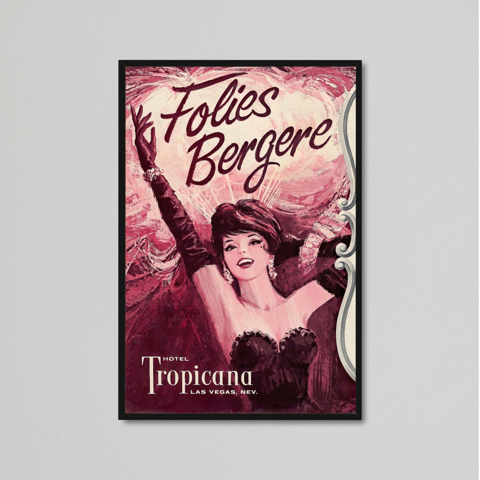 Vintage Entertainment Poster - Folies Bergere, Tropicana Hotel
