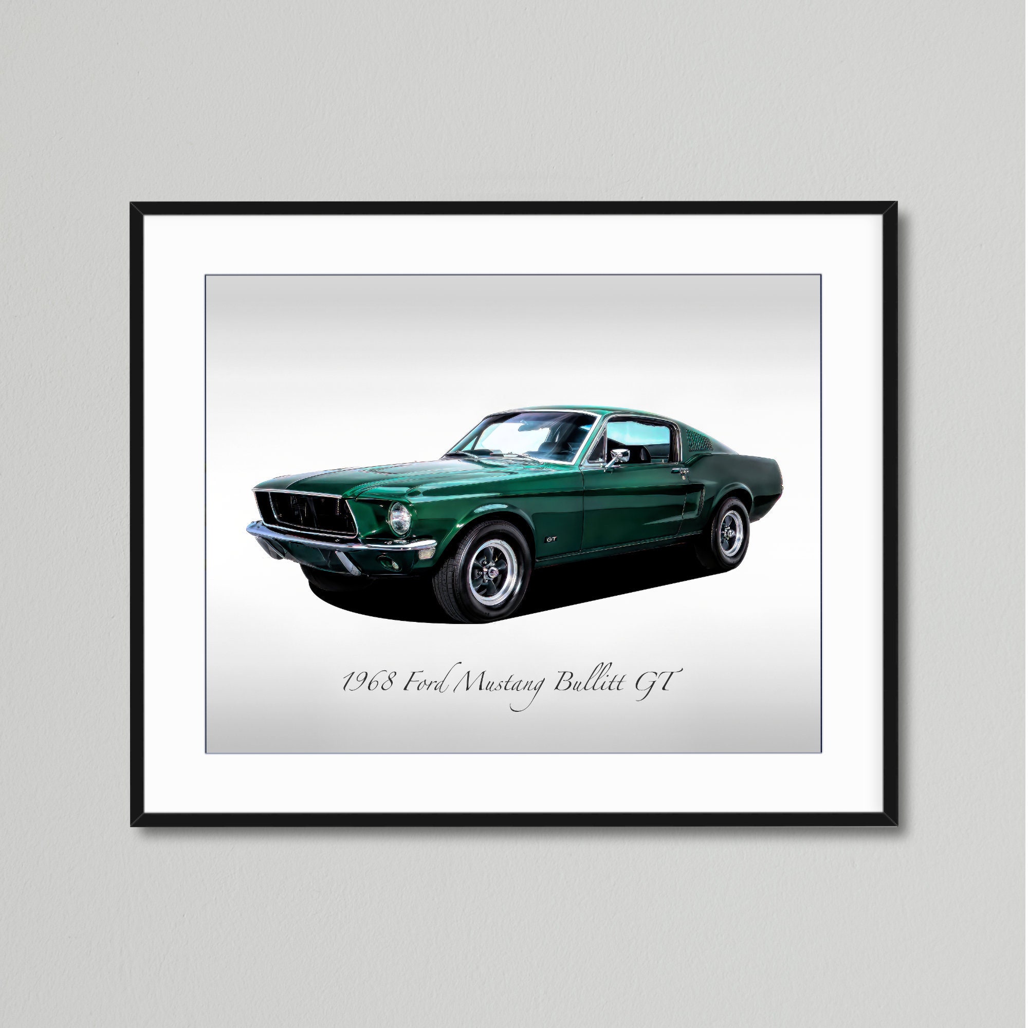 Classic Cars - 1968 Ford Mustang Bullitt GT - Muscle Car - Etsy