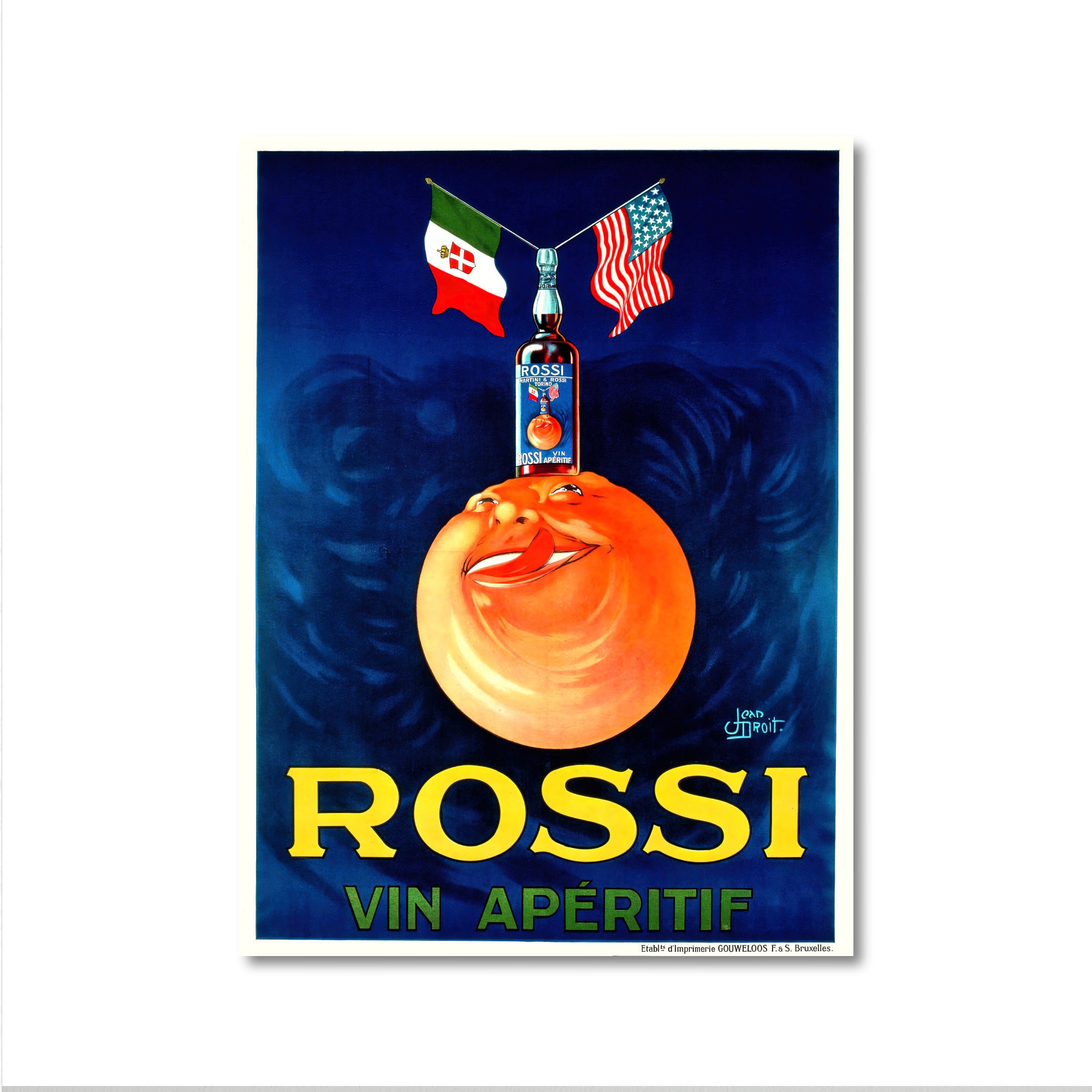 Vintage Food & Drink Poster - Martini and Rossi by Jean-droit