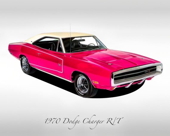 Classic Cars - 1970 Dodge Charger R/T - Panther Pink - Muscle Car