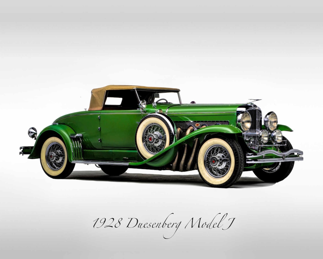 Classic Cars - 1928 Dusenberg Model J - Print - Etsy Canada